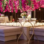 Mesa Ouro Lateral Espelho Envelhecido