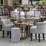 Poltrona Mignon Veludo Andorra Cinza