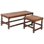 Mesa com Pés Torneados Lateral