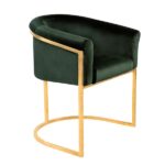 Poltrona Gucci com Capa Veludo Inca Verde