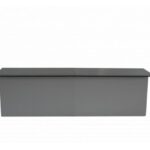 Balcão para Revestir com as Pontas Curvas com Tampo Granito Preto