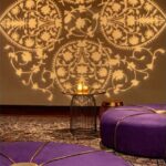 Mesa Gaiola Ouro Velho com Tampo Espelho