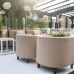 Tampo de Vidro Branco com Base Cubo Aresta Grande