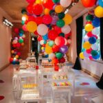 Tampo de Vidro Branco com Base Cubo Aresta Grande