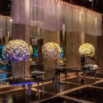 Mesa Dubai 1/4 Prata com Vidro Preto