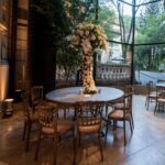 Tampo Diva Fer Forge com Base Bambu Ferro Cinza