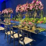 Tampo Espelho Friso Prata com Base Bambu Ferro