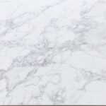 Tampo Mesa em Laca e Mármore Mesclado Branco