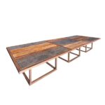 Mesa Catarina Laterais em Madeira de Demolição