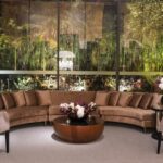 Sofá Manoela Camurça Camelo (02 módulos curvos + 01 reto)