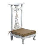 Genuflexório Estilo Barroco Pátina Dourada - Par