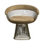 Poltrona Dore Veludo Caramelo