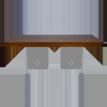 Tampo Retangular Madeira Natural com Base Acrílico Star