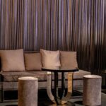 Pufe Tamborete Capa Veludo Andorra Cinza