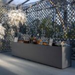 Balcão para Revestir com Tampo de Vidro