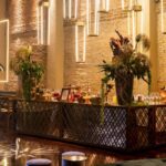 Balcão/Bar Frente Treliça Ferro Envelhecido