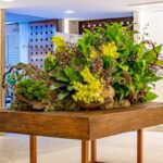 Tampo Madeira de Demolição com Base Cubo Cobre