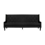 Sofá Viviane Veludo Inca Preto(a)