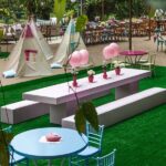 Mesa Mini com 2 Bancos