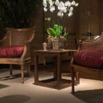 Cubo Médio Vazado Madeira com Friso