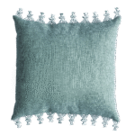 Almofada Linho Verde com Grilots Laterais
