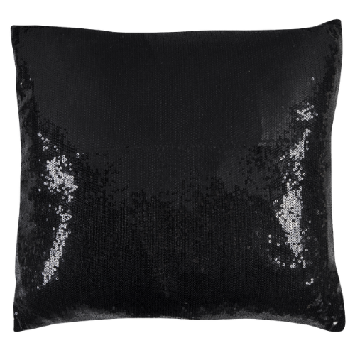 Almofada Paetê Preto(a) 0.40l X 0.40p