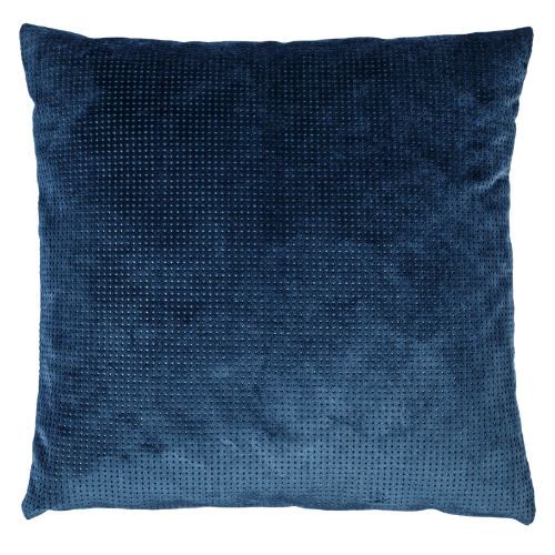 Almofada Veludo Azul Marinho furinhos 0.40l X 0.40p