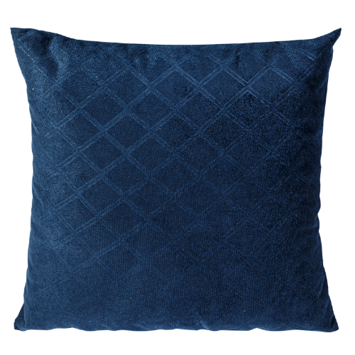 Almofada Veludo Azul Marinho losangos 0.40l X 0.40p