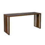 Aparador Sofá Table Ferro Envelhecido (Tampo Madeira)