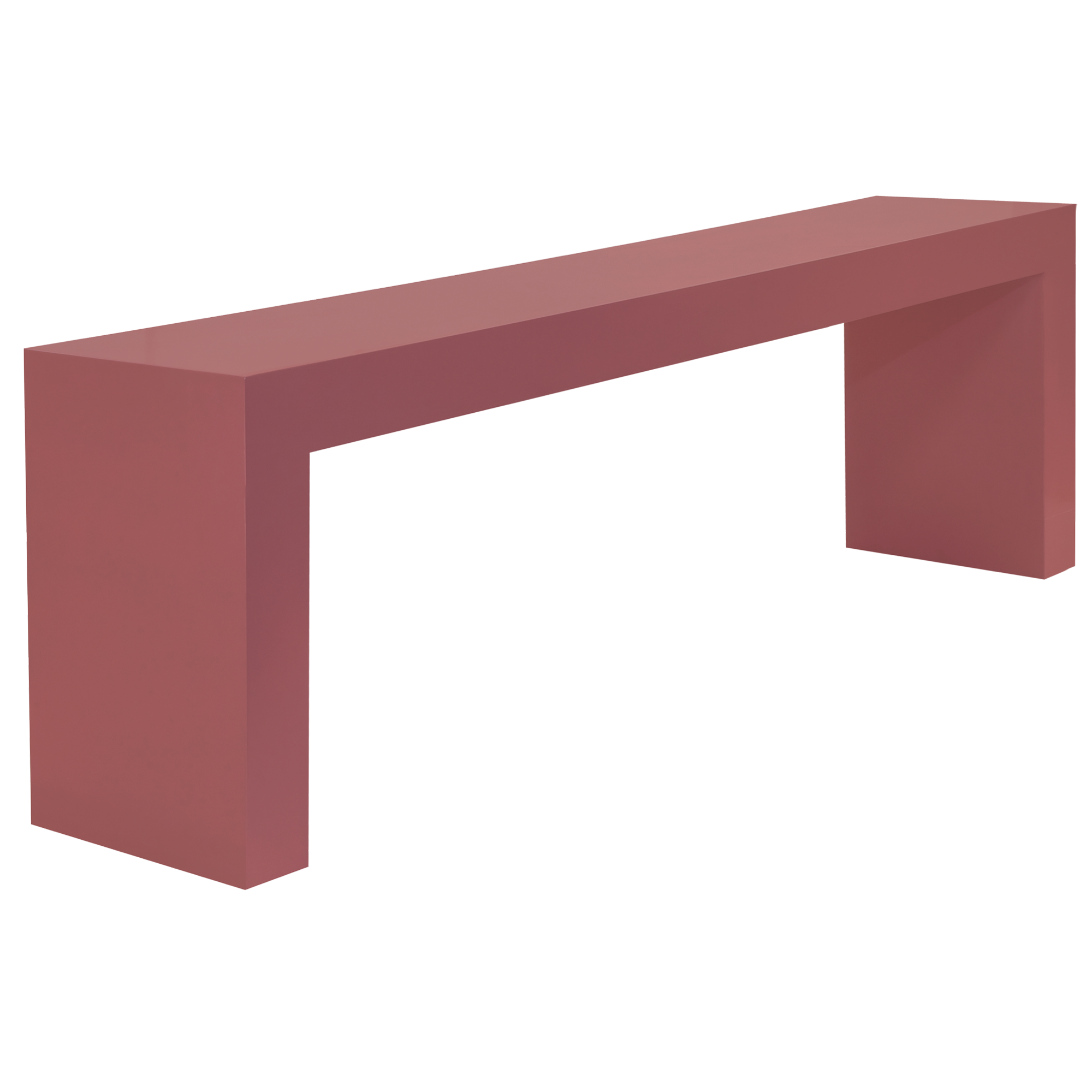 Aparador U Invertido MOP Laca - 2,81 compr. x 0,53 larg. x 0,90h