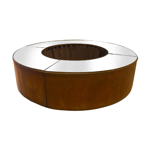 BalcãoBar Ferro Envelhecido Redondo - 3,00m diâmetro