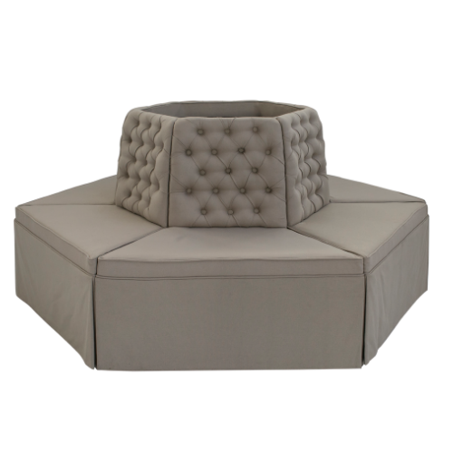 Banco Linho Plaza Fendi 1.90l X 1.00a X 1.60p Sextavado