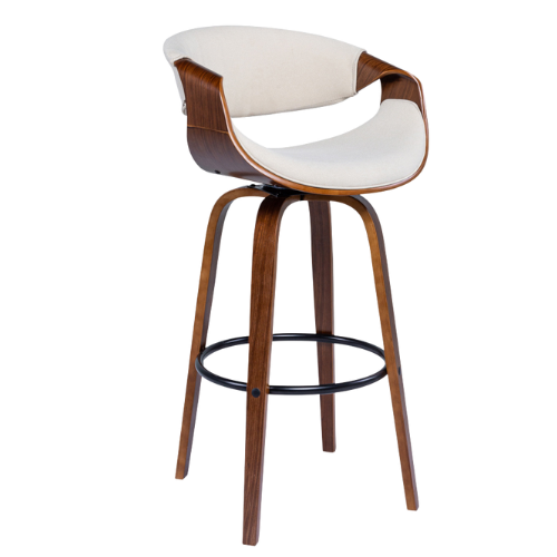 Banqueta Giratório (a) Madeira Nick Bege 0.54l X 1.03a X 0.53p