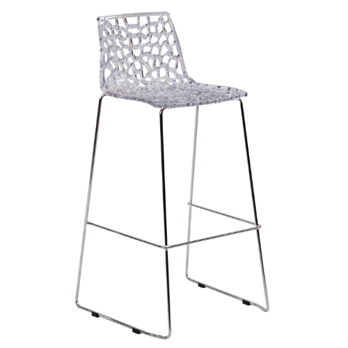 Banqueta Renda Cristal 0.40l X 0.90a X 0.40p