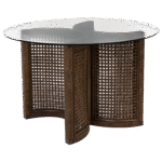 Tampo de Vidro Transparente com Base Bali