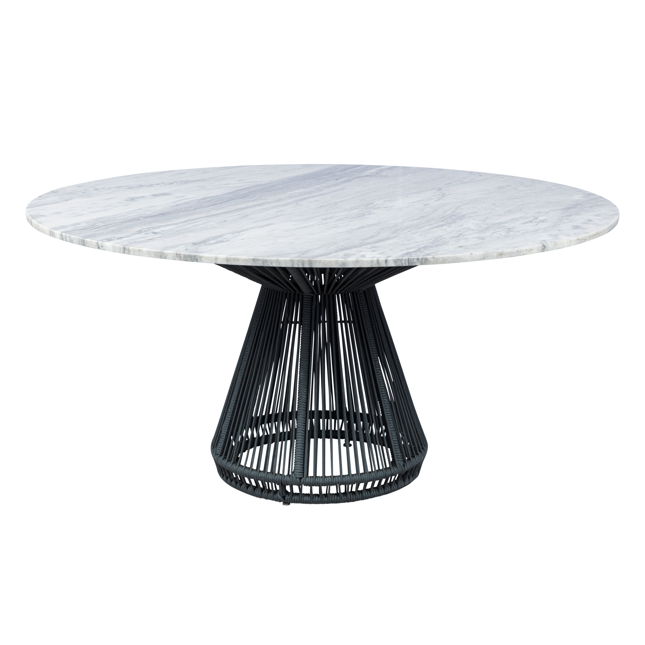 Base Grace com Tampo de Mármore Mesclado Branco com Cinza com 1.60l