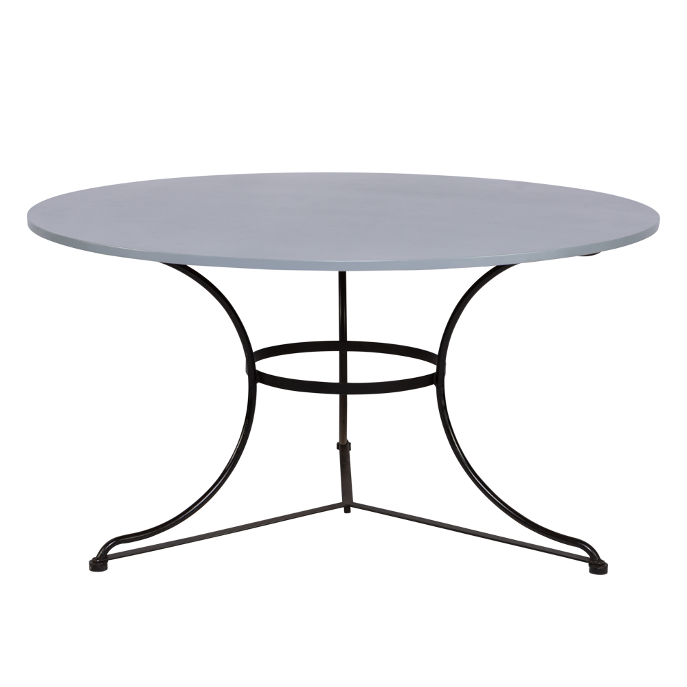 Base de Ferro Jockey 1,30 x 0,70h com Tampo em Laca Cinza 1,30