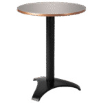 Bistrô Baixo Base Preta com Tampo Espelho Bronze