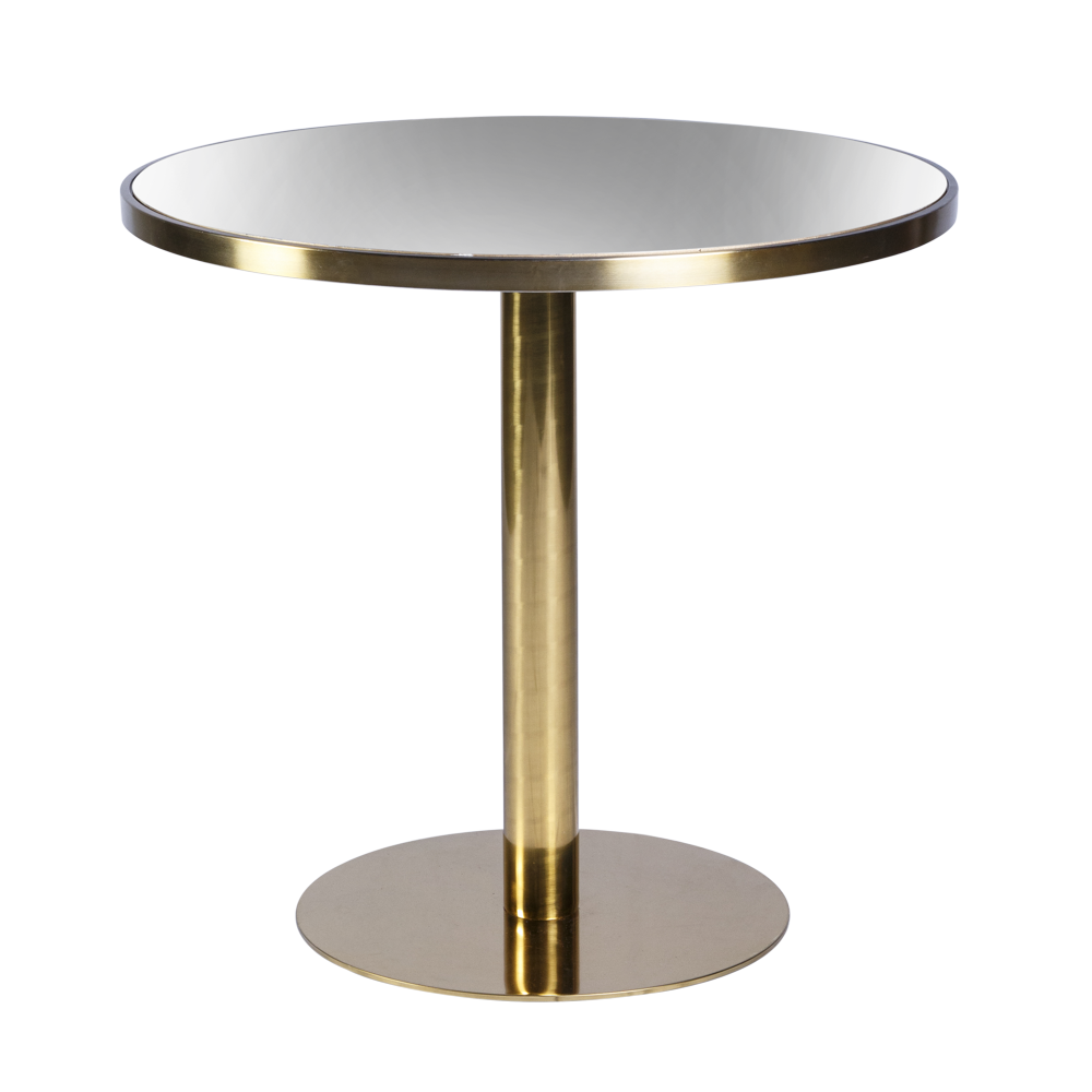 Bistrô Dubai Baixo Ouro com Tampo Espelho - 0,80m diâmetro x 0,75h