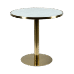 Bistrô Dubai Baixo Ouro com Tampo Mármore Bege