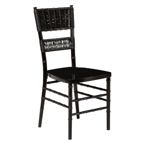 Cadeira Itália Onix Encosto Palha