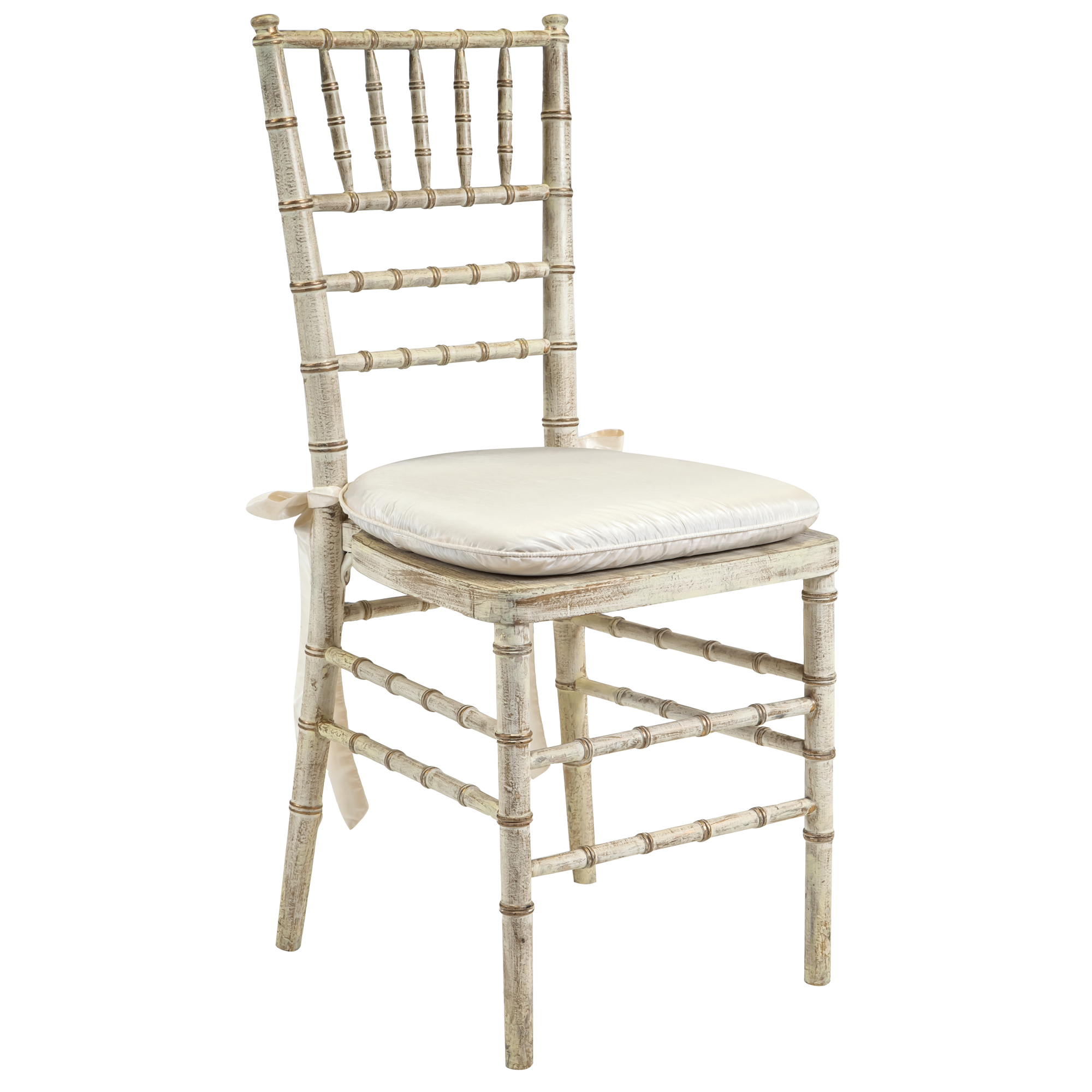 Cadeira Italia Patina Dourada com Assento Chantoung Cru.a