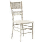 Cadeira Itália Patina Dourado(a) Encosto Palha