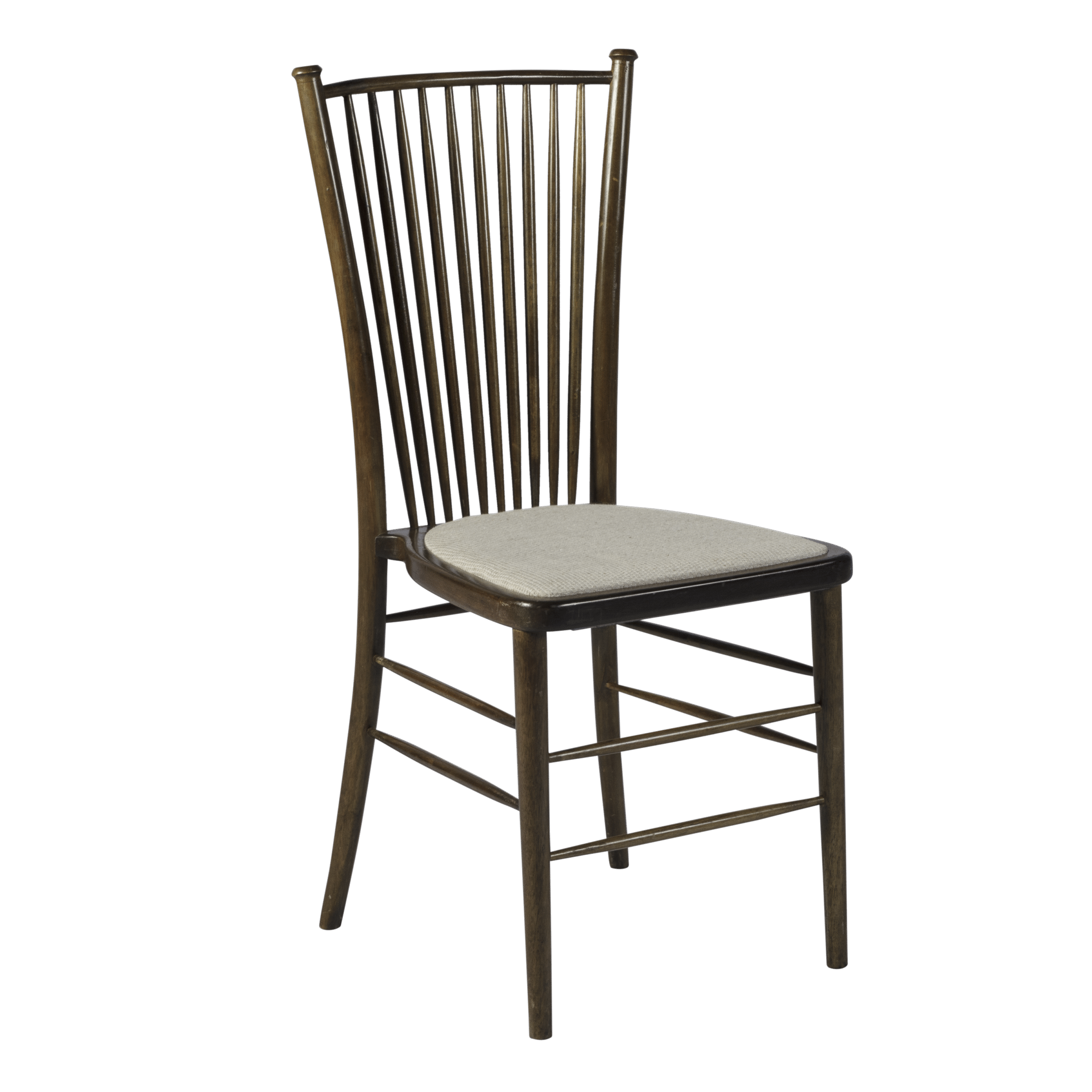 Cadeira Modernista com Assento Linho Bege 0,39 x 0,41 x 0,90h