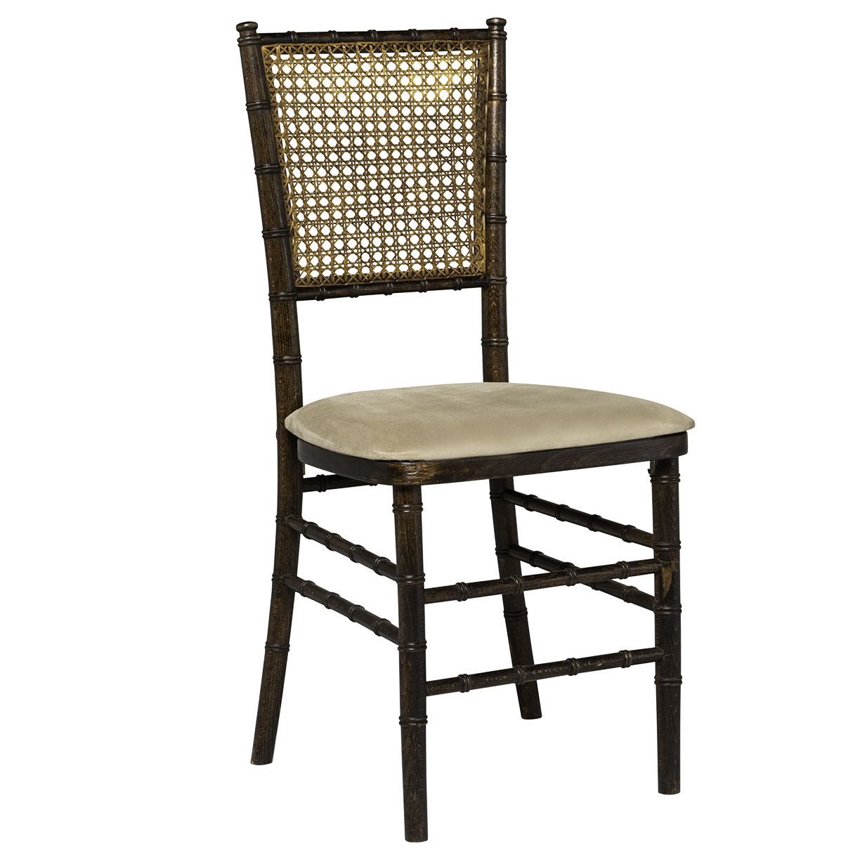 Cadeira Pandoro com Assento Camurça Fendi - 0,40 x 0,40 x 0,90h (2)