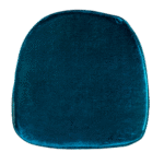 Capa Assento Veludo Irlandês Azul Anis (Cadeira Itália)