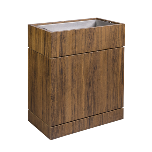 Carrinho Bebida Madeira Texturizada - 0,76 x 0,43 x 0,88h