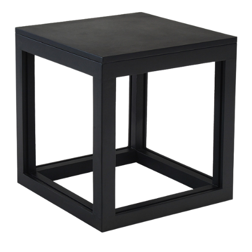 Cubo Médio Vazado Preto - 0,45 x 0,45 x 0,45h