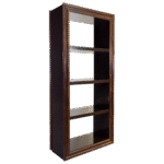 Estante Vazada Marrom Café Com 3 Prateleiras de 0,45H