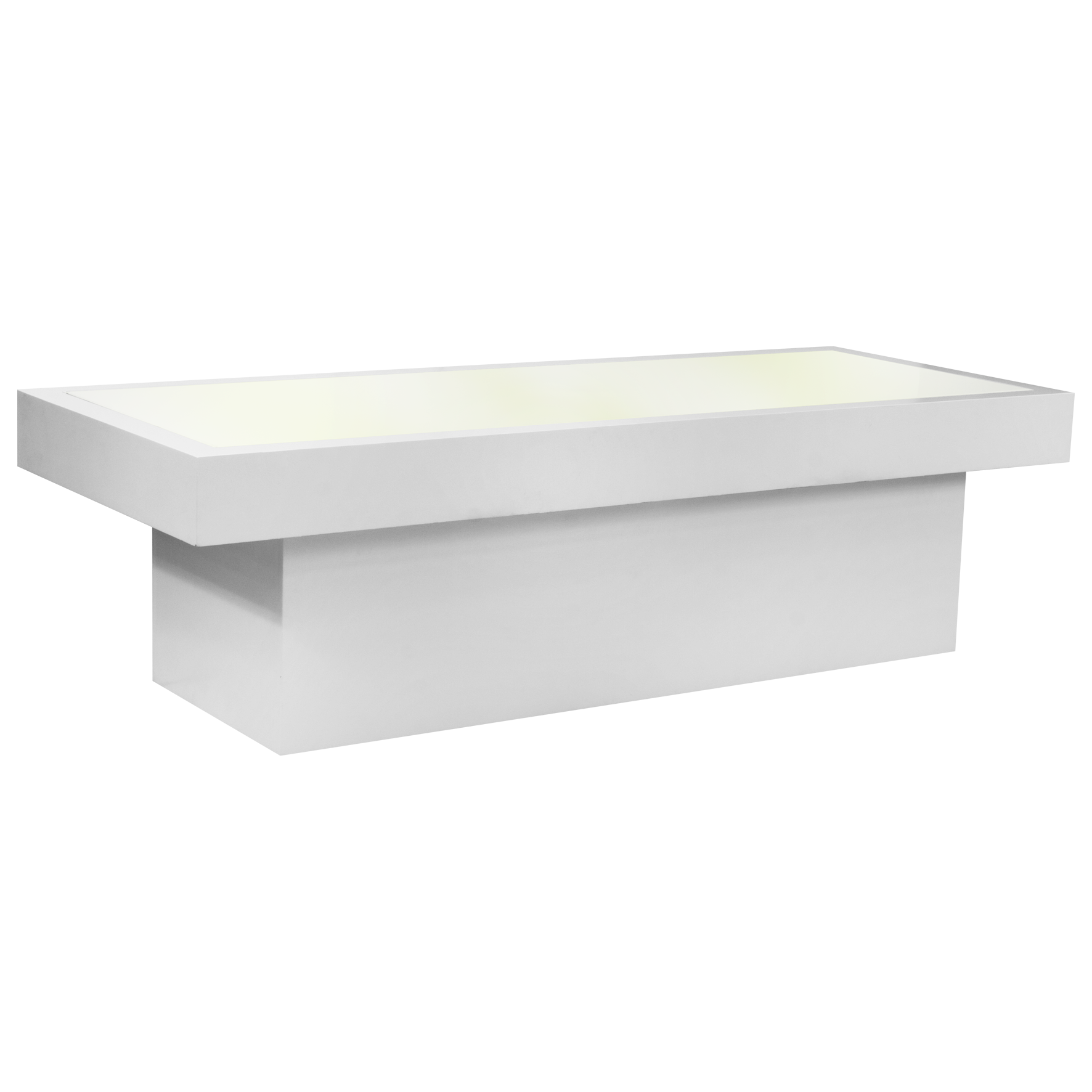 Mesa Balcão Baixa 2,15 x 0,85 com tampo acrílico